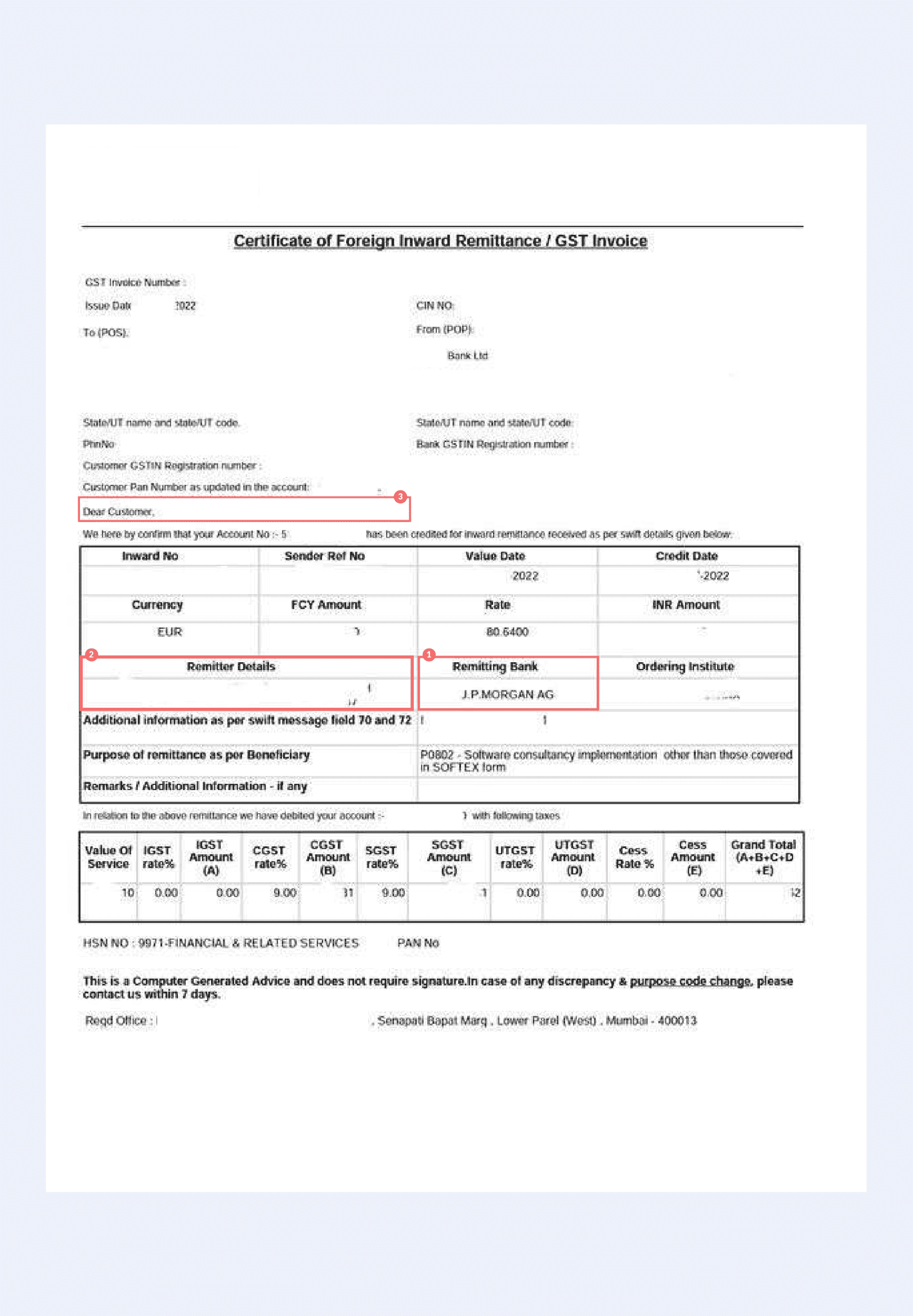 Sample FIRC